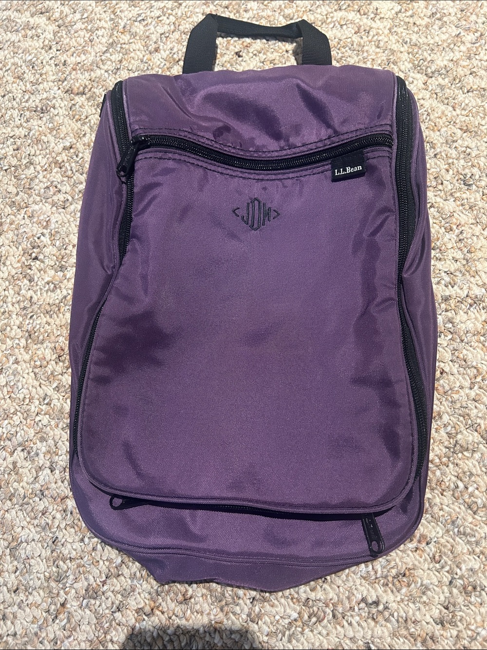 L.L. Bean Purple Travel Hanging Toiletry - Compact Men’s Carry Bag READ